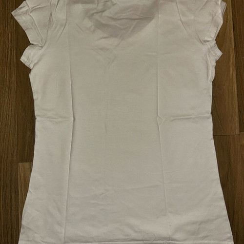 Adidas short-sleeve shirt new, size Small, white and yellow