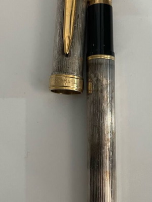 Silver pen old used