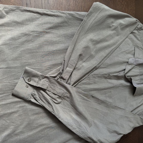 Men's checked shirt XL, like new, oil brown color