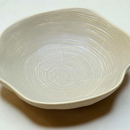 Stoneware plate Espiel Professional with wavy design, diameter 21.5 cm like new