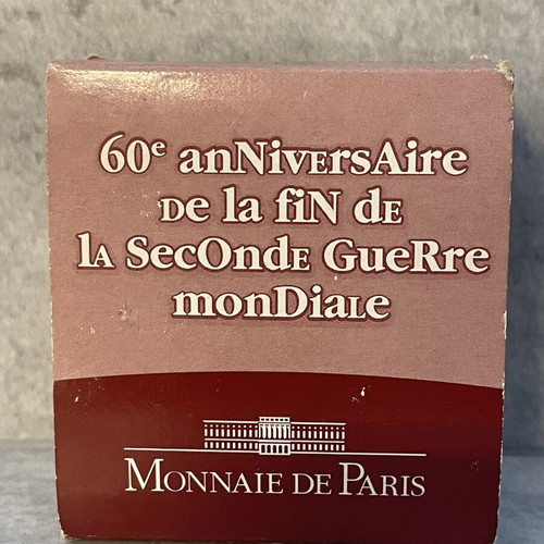 Monnaie de Paris commemorative coin 60th anniversary WWII proof silver