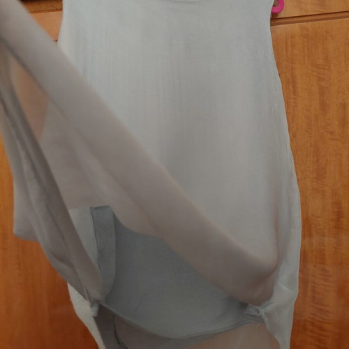 Silk blouse like new, grey and blue, size M-L