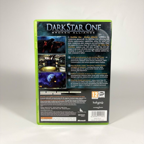 Dark Star Broken Alliance complete for Xbox 360 like new