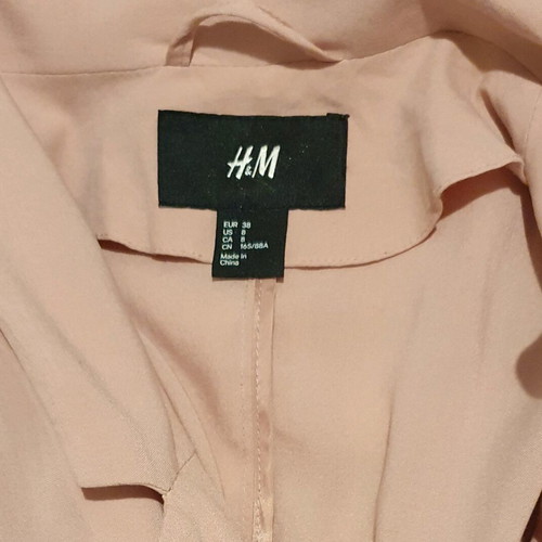 H&M boyfriend blazer pink like new size medium