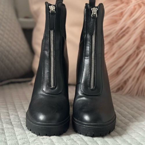 Migato ankle boots with 7 cm heel, like new, black, size 38