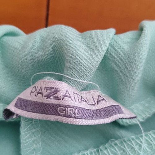 Piazza Italia bell-bottom pants for girl 11 years like new, green turquoise