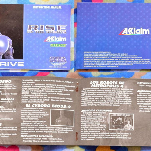 Rise of the Robots Sega Mega Drive complete game very good to excellent