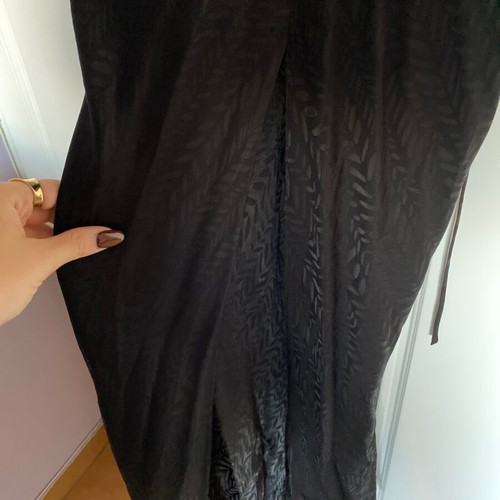 Nadia Rapti dress new, black, size S with slit and tie back