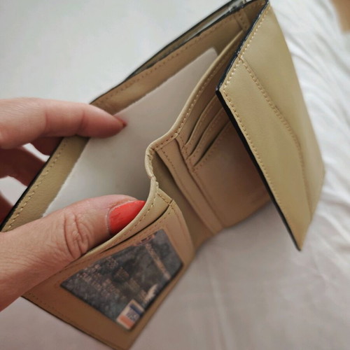 Loisir leather wallet PU new, beige