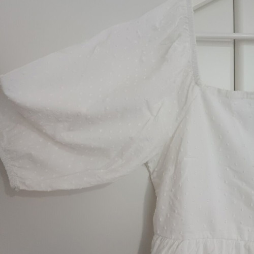 White cotton dress like new, size L