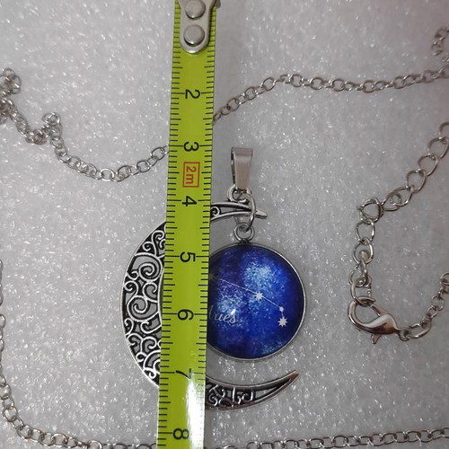 Pendant Aries Constellation with Crescent Moon like new