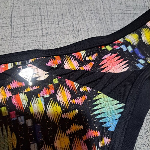 Med bikini bottom new, size M, black multicolor