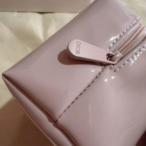Dior Beauty Pink Patent CD Pouch new with box