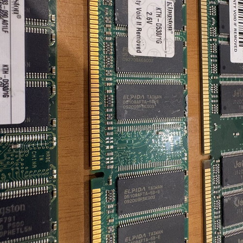 DDR1 RAM 2.5GB pack used, Kingston & Transcend DDR400 PC3200