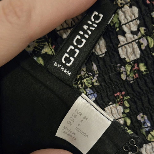 H&M dress floral like new, size XS
