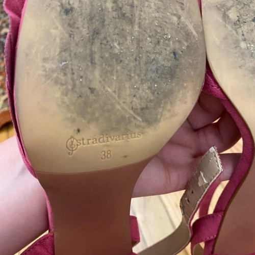 Stradivarius pink heels used, size 38, comfortable