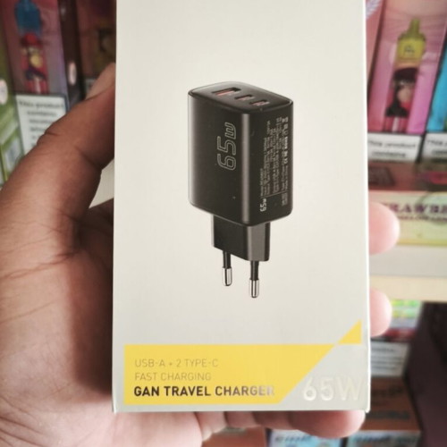 Essager 65W GaN wall charger with 3 ports, PD fast charge
