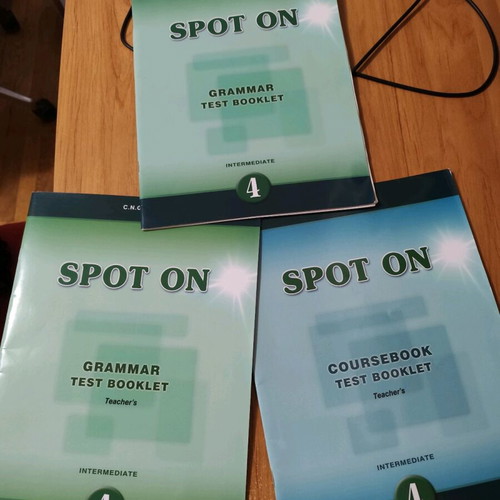 Spot On 4 test booklets used, 3 pieces