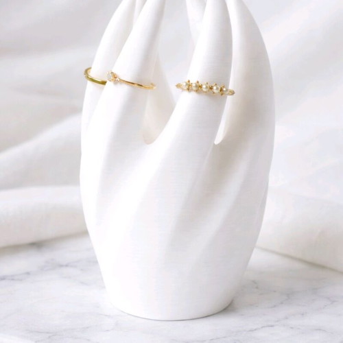 Jewelry display hand 3D printed new, white or gray