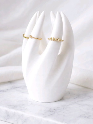 Jewelry display hand 3D printed new, white or gray