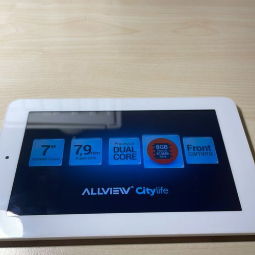 AllView smartphone tablet white with Gorilla Glass and Android One