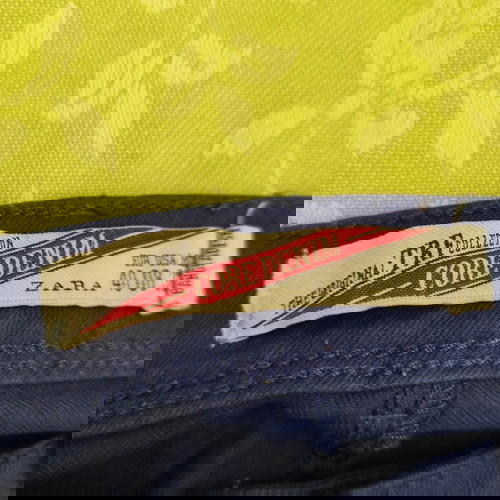 Core denim παντελόνι Zara σαν καινούργιο, No40 μπλε