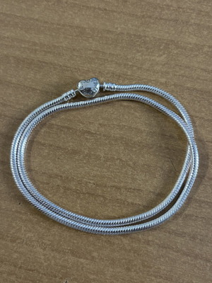 Pandora snake necklace, 45 cm, silver