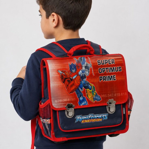 Paxos school bag for boys, new, red and blue