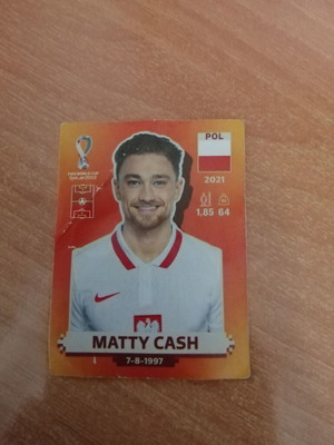 Matty Cash #6 Αυτοκόλλητο Panini FIFA World Cup Qatar 2022 καινούργιο