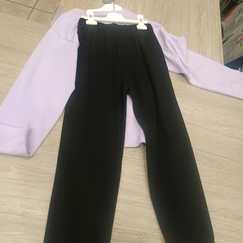 Prod cotton girls' pajamas No 6 new, black and purple