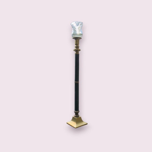 Vintage table candle holder used, height 48.5 cm