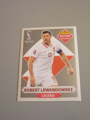 Robert Lewandowski Qatar 2022 Panini silver extra sticker αυτοκόλλητο