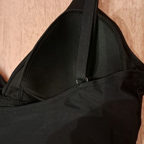 Sinsay one-piece swimsuit black size Large like new