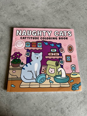 Βιβλίο ζωγραφικής Naughty Cats καινούργιο