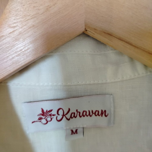 Karavan linen shirt like new, colorful, cool and comfortable