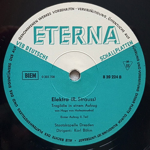 Elektra vinyl record used with booklet