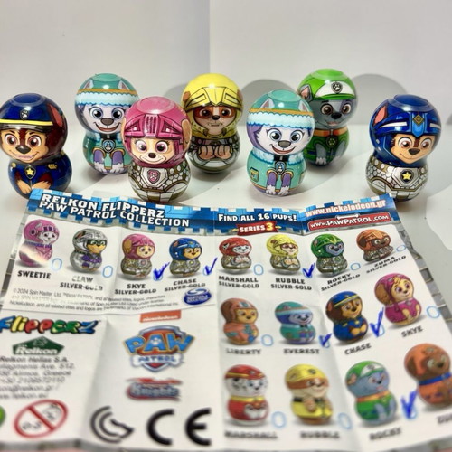 Flipperz Paw Patrol Series 3 set of 9 new