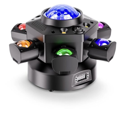Moving Head Light U King with 6 Heads 120W RGBW Strobe Laser new