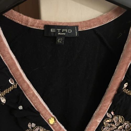 Etro blouse viscose size M like new, black