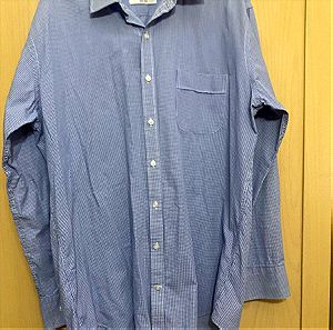 Van Heusen Large καρο μπλε μενλευκο πουκάμισο