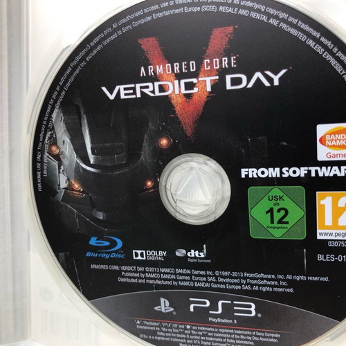 Armored Core V Verdict Day PlayStation 3 used