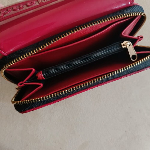 River Island wallet like new, red patent leather