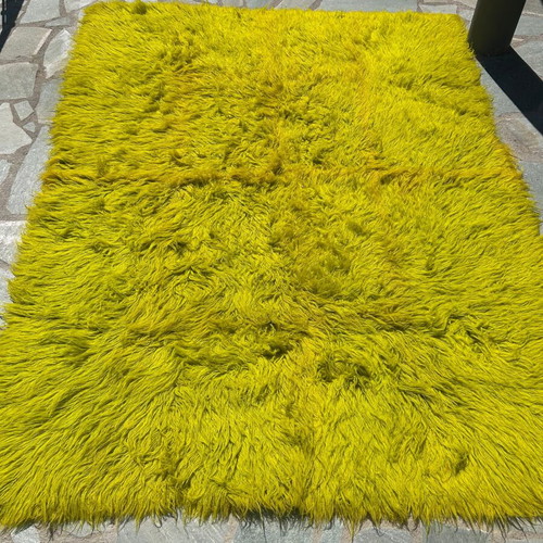 Handmade wool flokati rugs, various colors, 1.80 x 2.30 m
