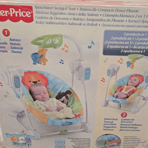 FisherPrice Relax cradle swing used with music