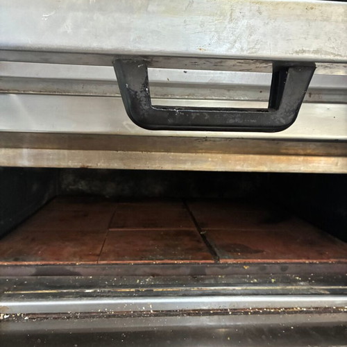Professional double oven used, 2 chambers, stainless steel