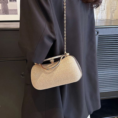 Elegant clutch bag gold color new