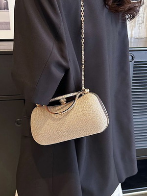 Elegant clutch bag gold color new