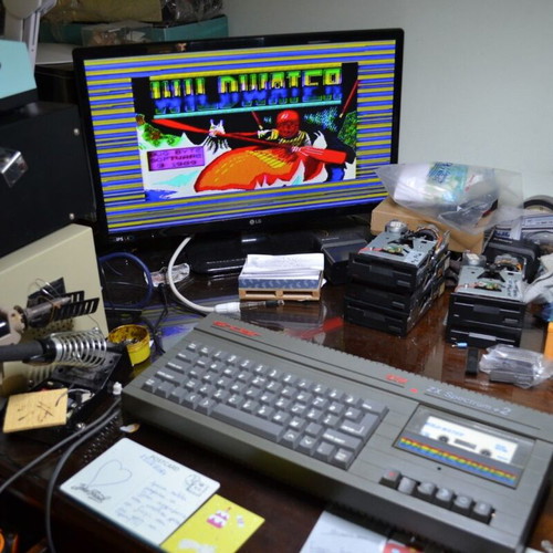 ZX Spectrum 128K+2 grey console