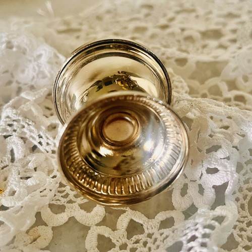 Vintage Silver-Plated Salt Shaker Empire Style like new