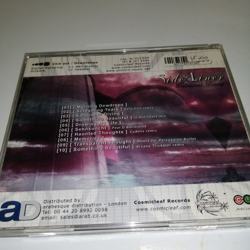 Side Liner Emotional Diving CD like new, electronic music